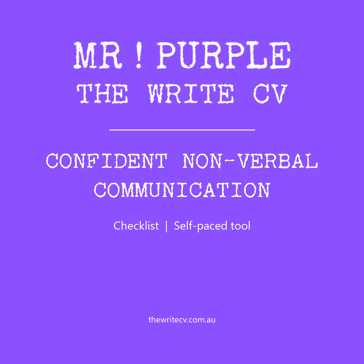 Confident Non-Verbal Communication Confident Non-Verbal Communication by The Write CV