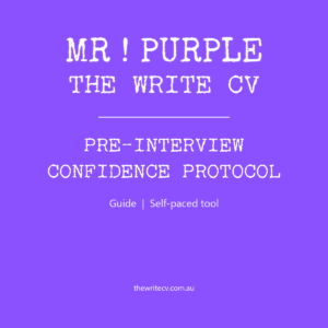 Pre-Interview Confidence Protocol by The Write CV